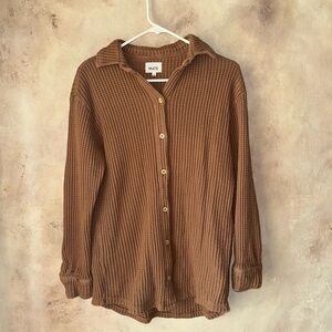 MATE the Label Organic Cotton Waffle Button Down